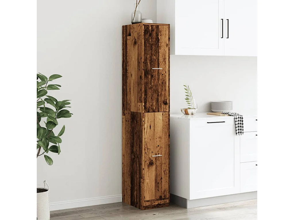 Mueble boticario madera vieja 30x41x174,5 cm madera contrachapada