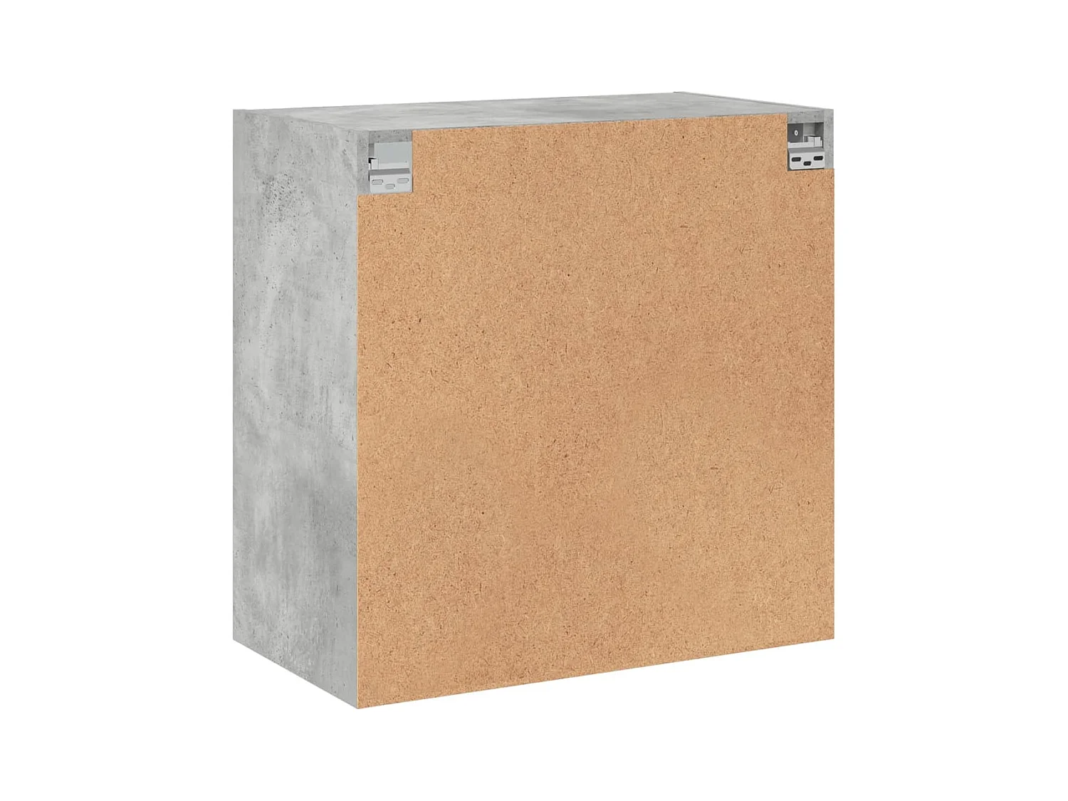 Armoire murale avec portes en verre gris béton 68x37x68,5 cm