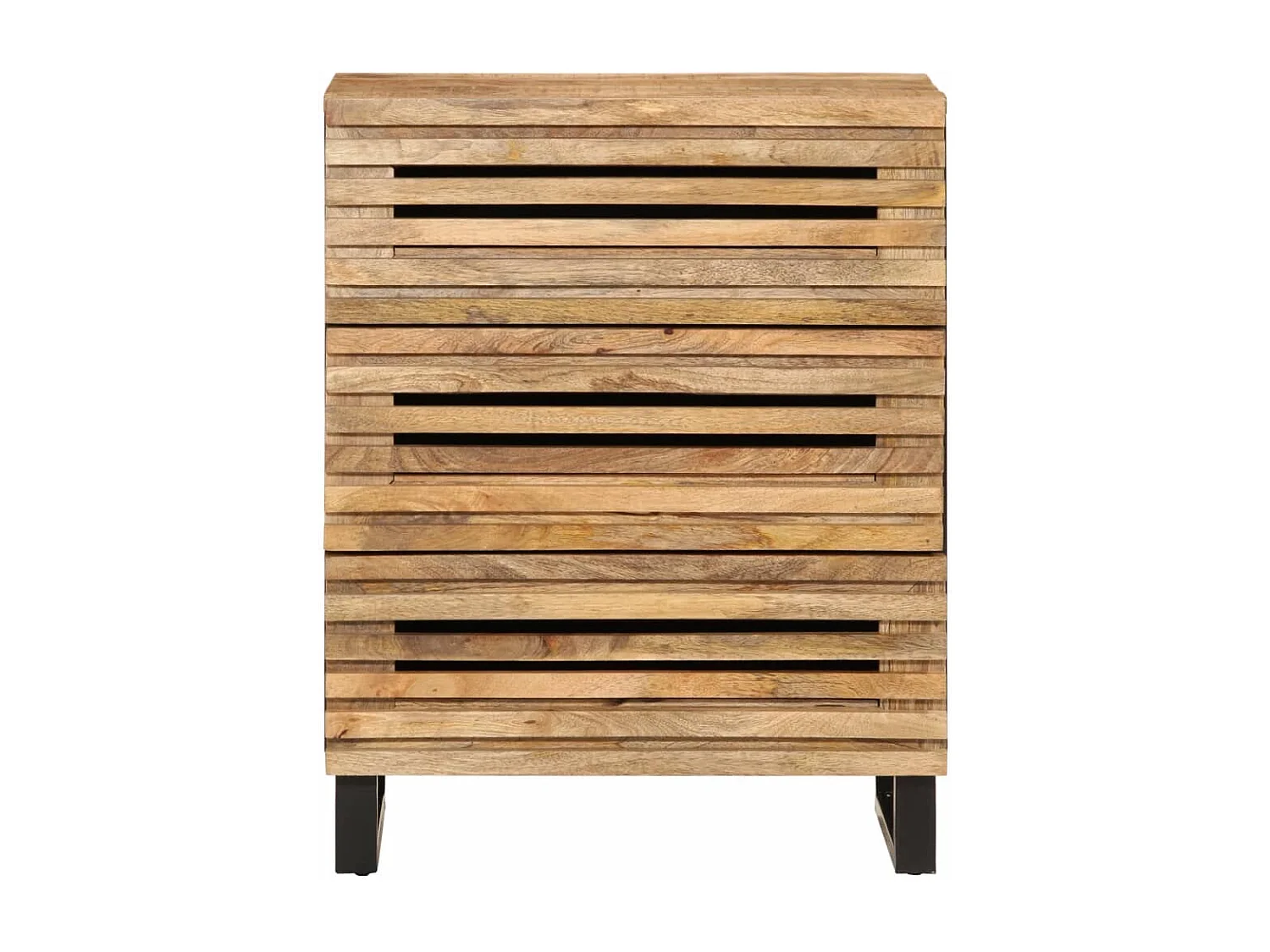 Sideboard 60x34x75 cm, massives rohes Mangoholz