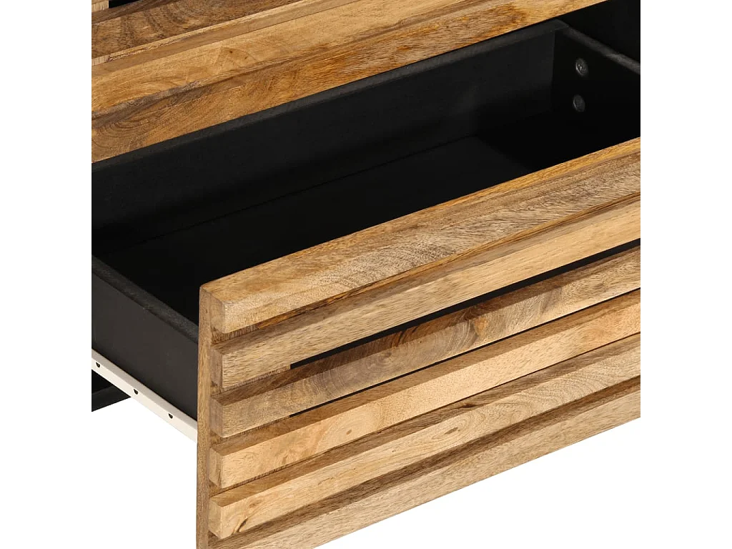 Sideboard 60x34x75 cm, massives rohes Mangoholz