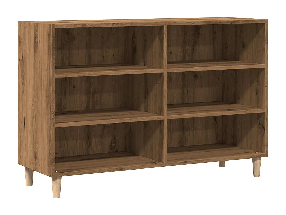 Buffet chêne artisanal 103,5x35x70 cm bois d'ingénierie