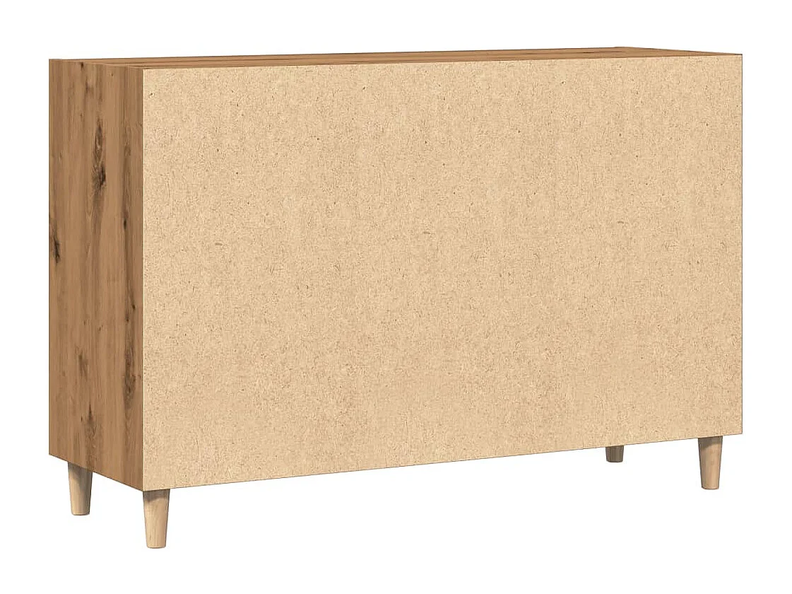 Buffet chêne artisanal 103,5x35x70 cm bois d'ingénierie