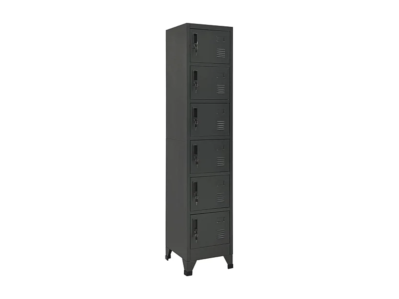 Spindschrank Anthrazit 38x40x180 cm Stahl