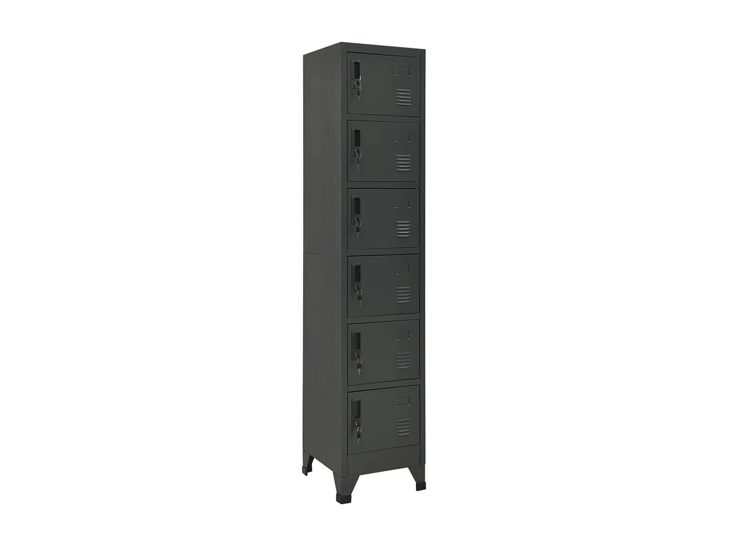 Spindschrank Anthrazit 38x40x180 cm Stahl