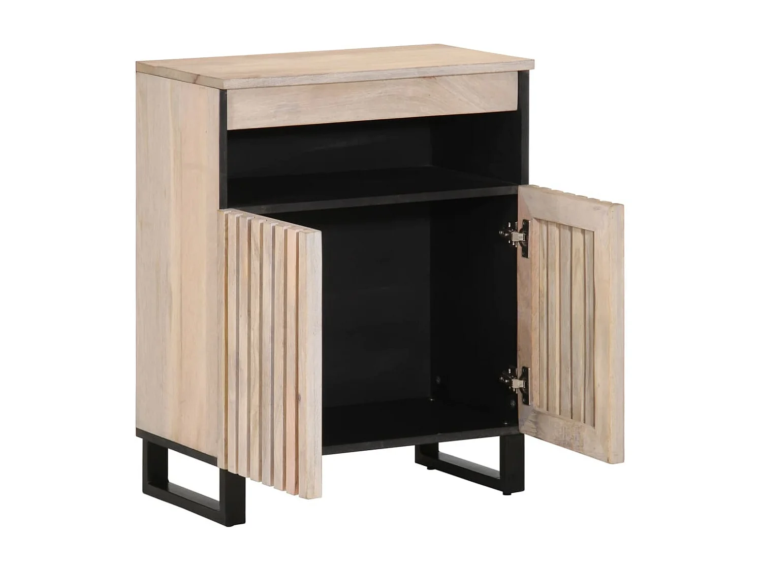 Credenza 60x34x75 cm in legno massello di mango