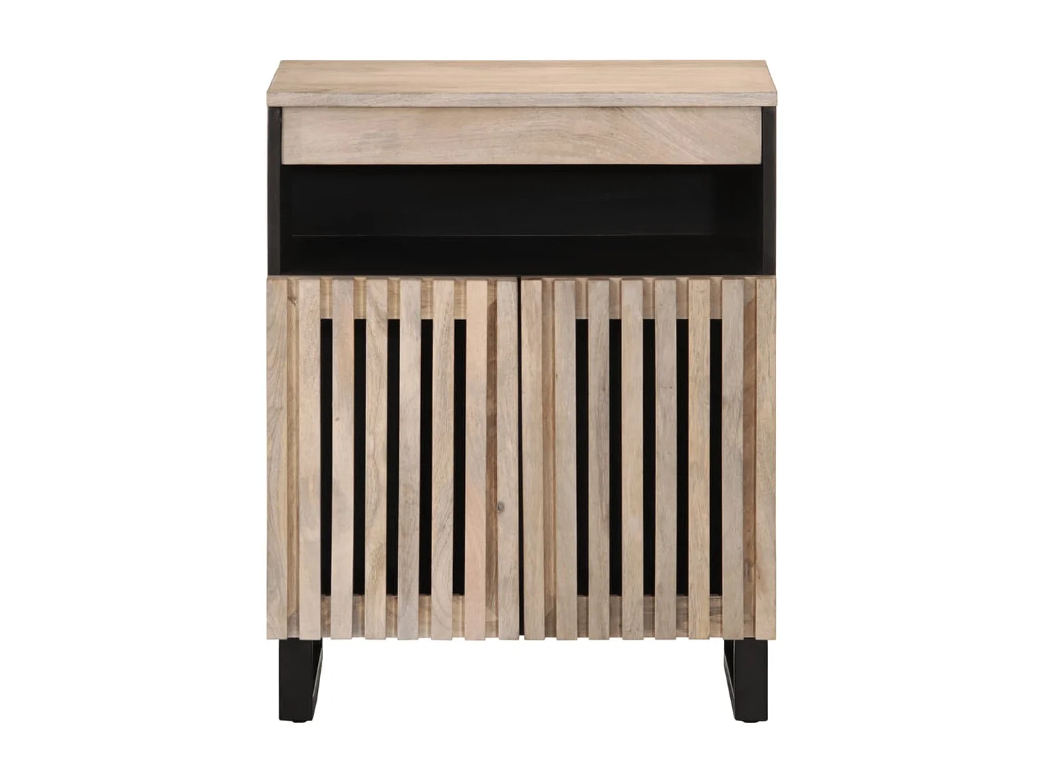 Credenza 60x34x75 cm in legno massello di mango