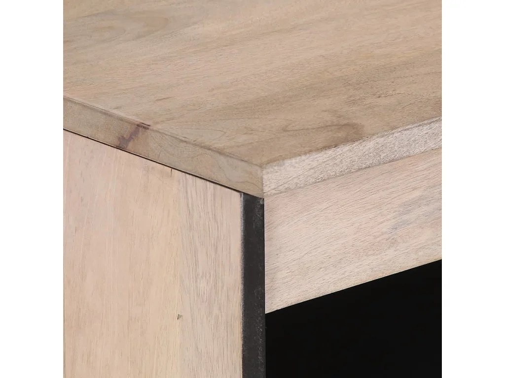 Credenza 60x34x75 cm in legno massello di mango