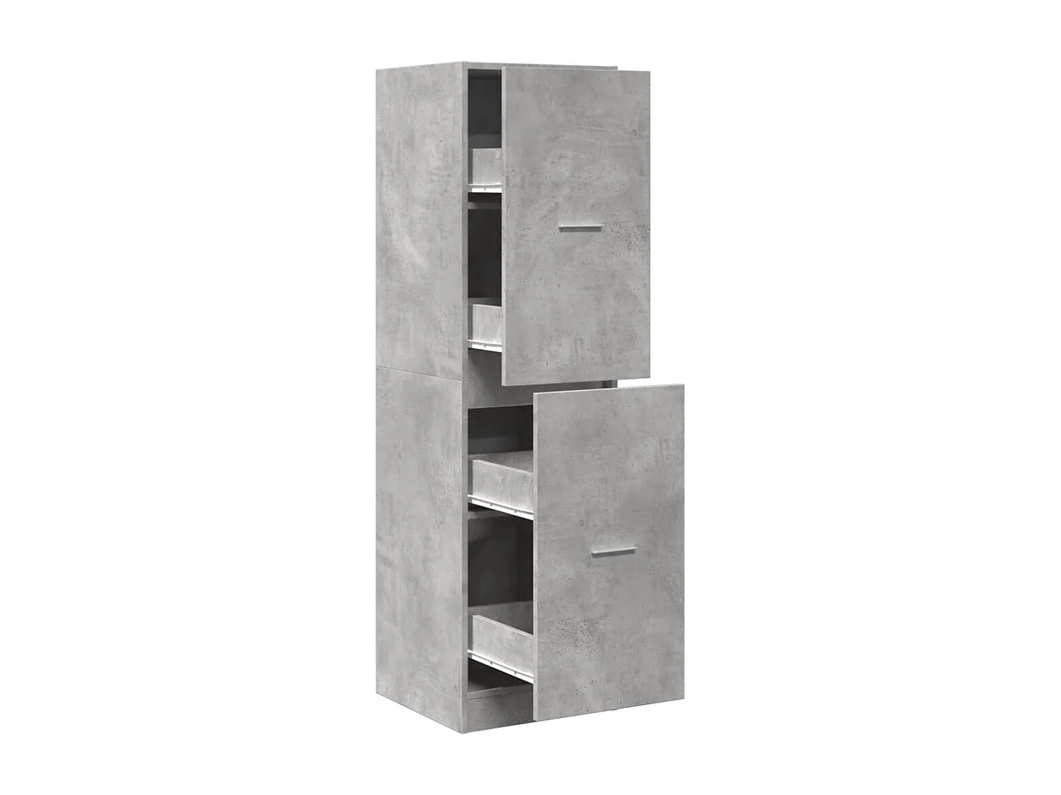 Armoire d'apothicaire gris béton 40x41x144,5 cm bois ingénierie