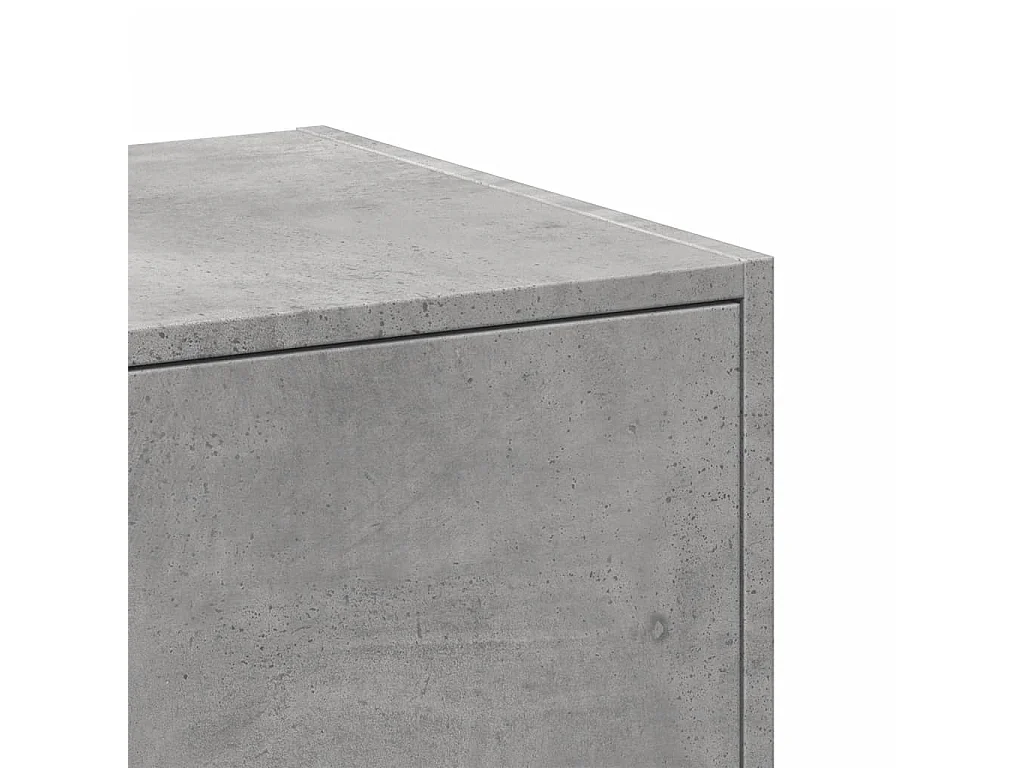 Armoire d'apothicaire gris béton 40x41x144,5 cm bois ingénierie