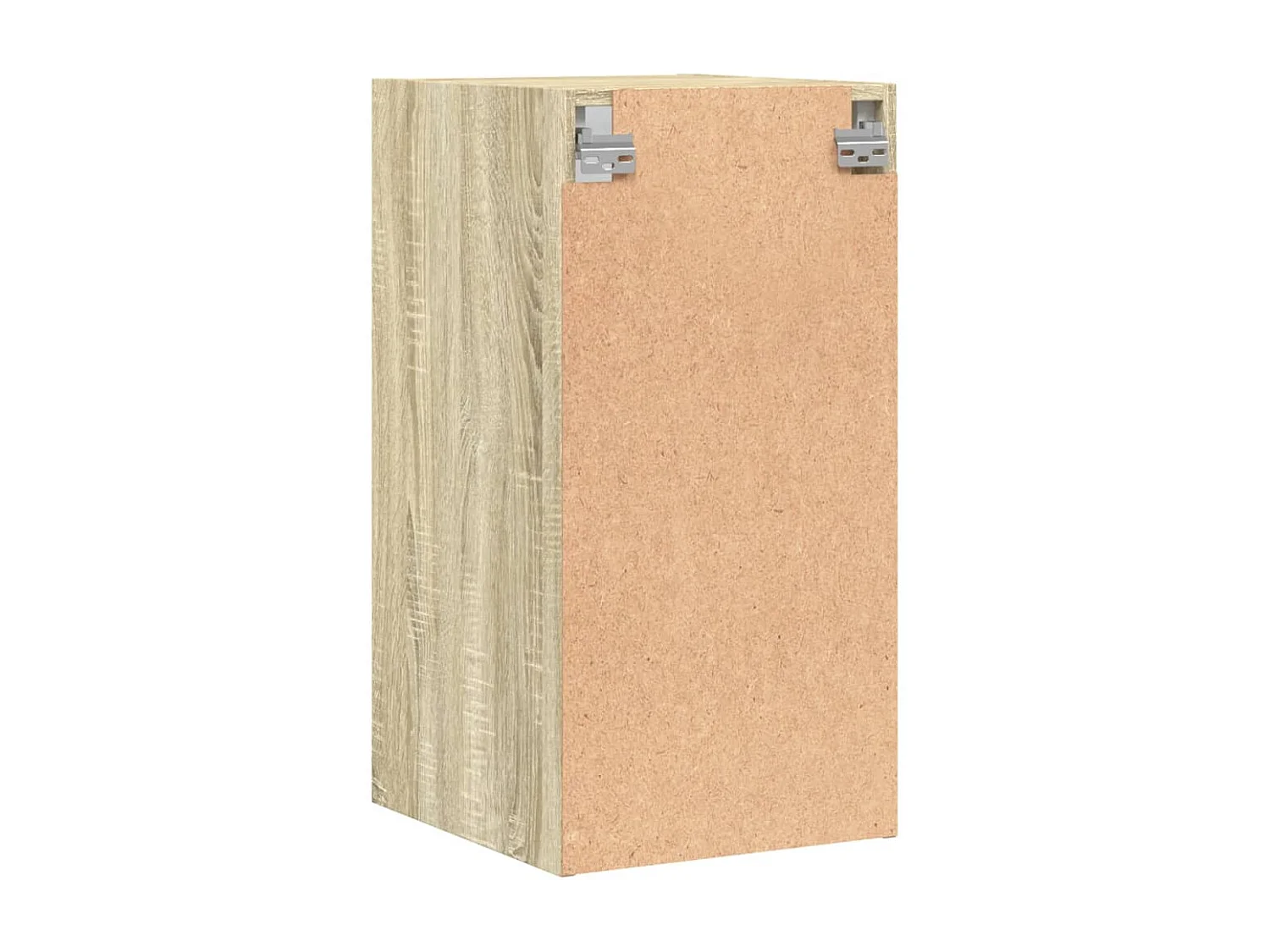 Armoire murale avec portes en verre chêne sonoma 35x37x68,5 cm