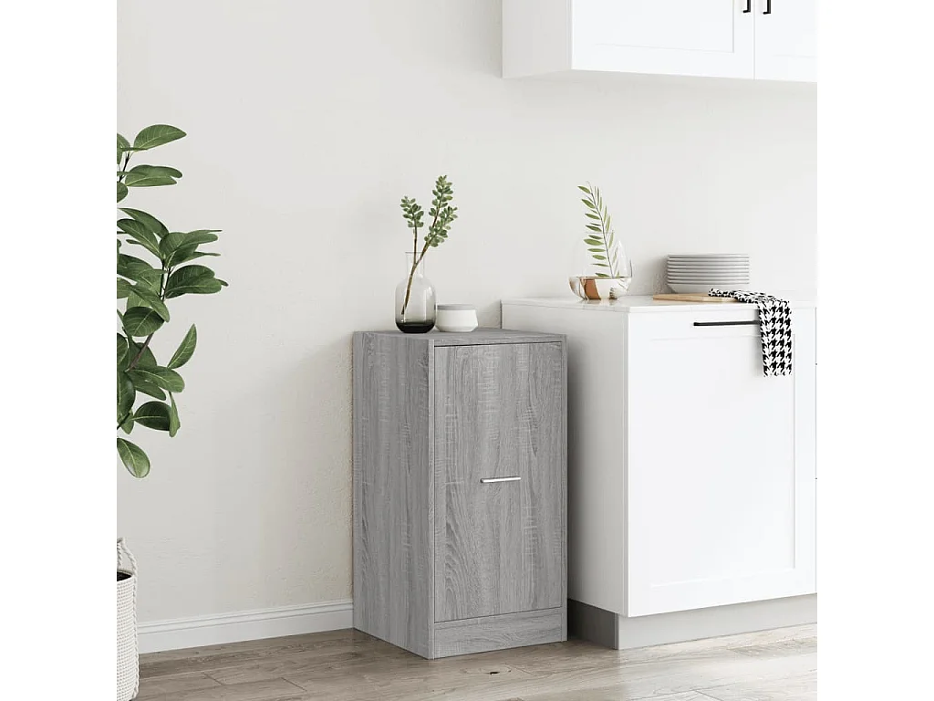 Armoire apothicaire sonoma gris 40x41x77,5 cm bois d'ingénierie