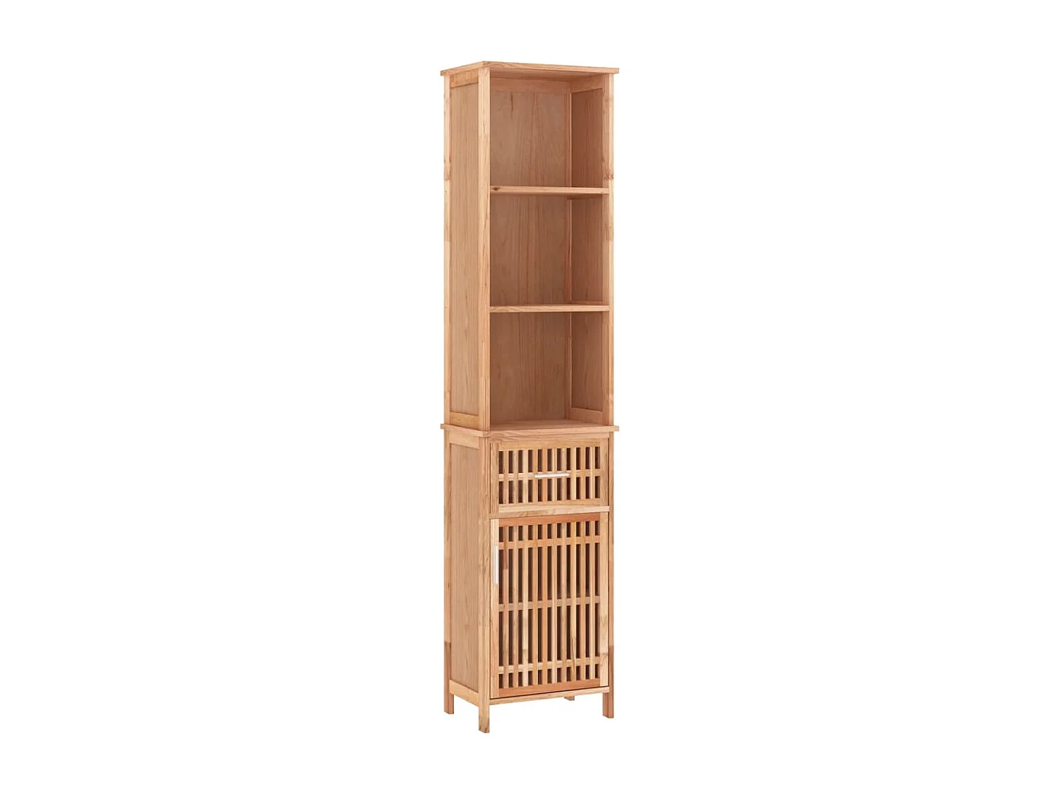 Armoire de salle de bain 42x29x182 cm Bois massif de noyer