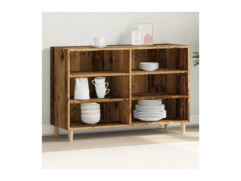 Buffet vieux bois 103,5x35x70 cm bois d'ingénierie
