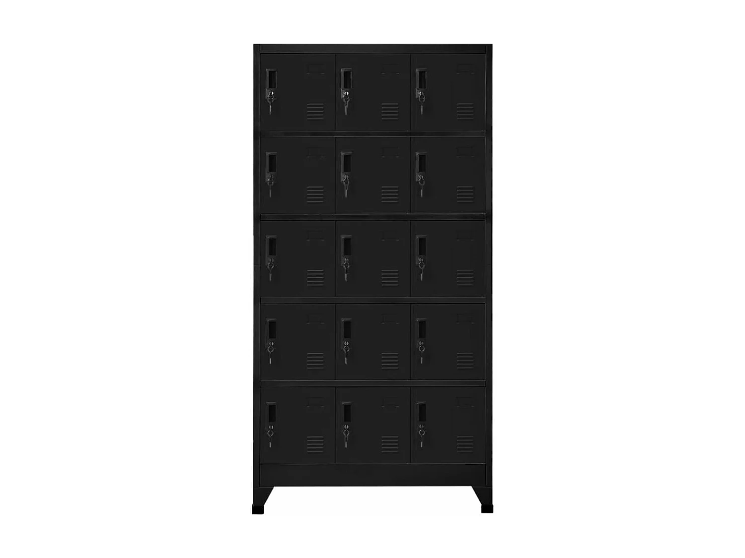 Armoire à casiers Noir 90x40x180 cm Acier