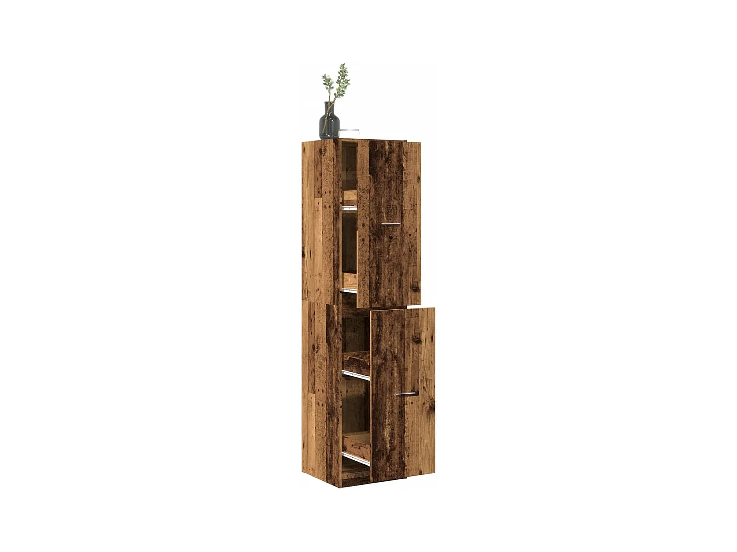 Armoire d'apothicaire vieux bois 40x41x174,5 cm bois ingénierie