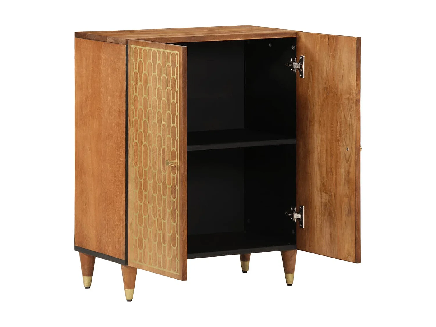 Mobile laterale 60x33x75 cm in legno massello di mango