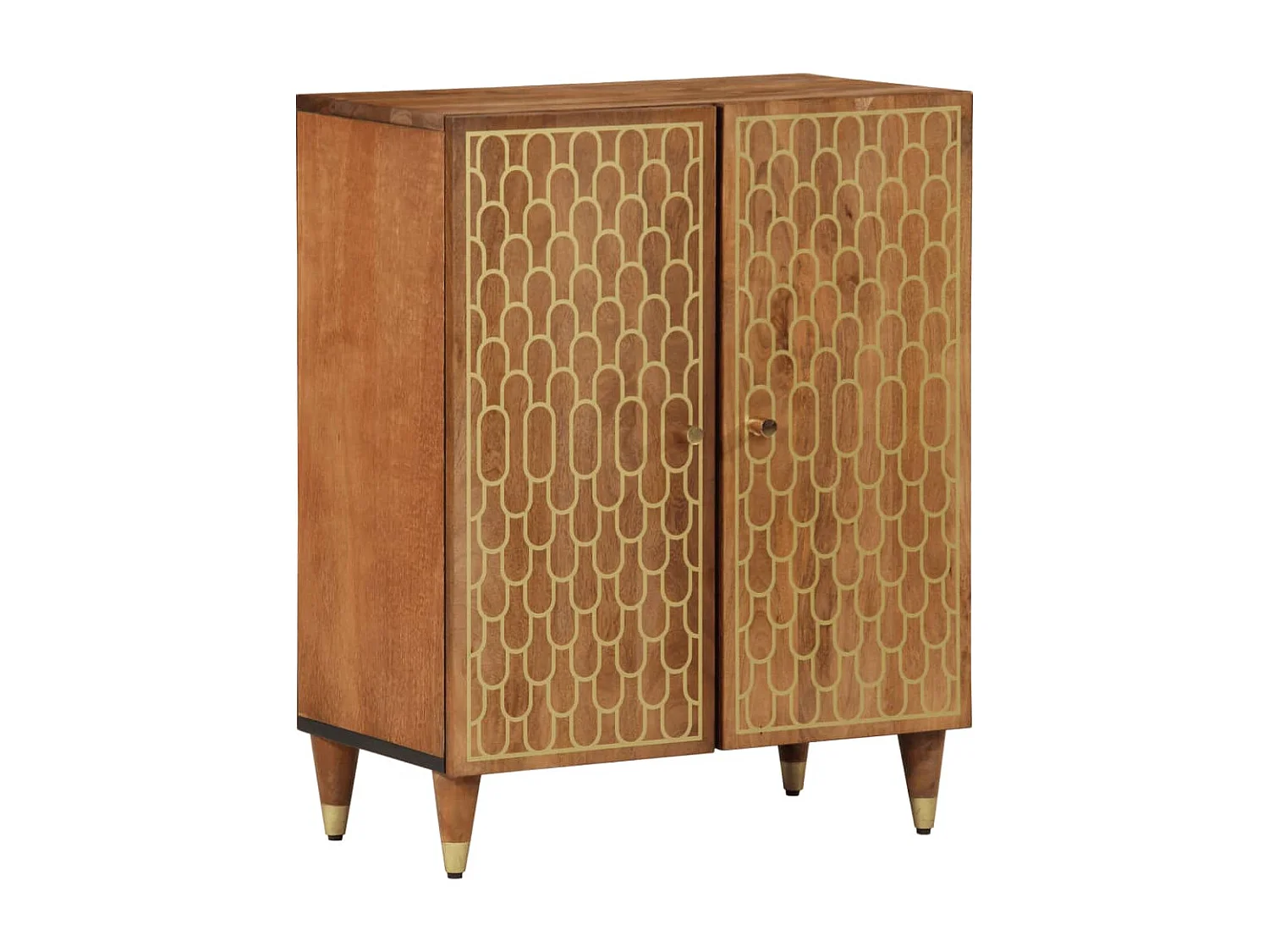 Mueble auxiliar 60x33x75 cm madera maciza de mango