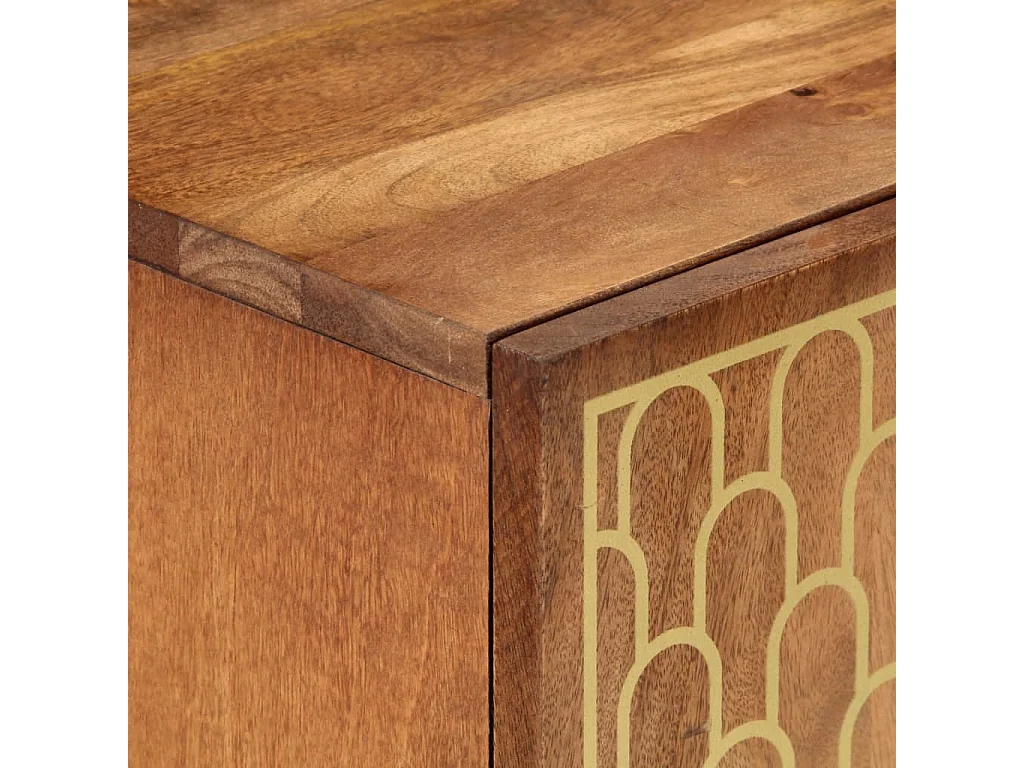 Mueble auxiliar 60x33x75 cm madera maciza de mango