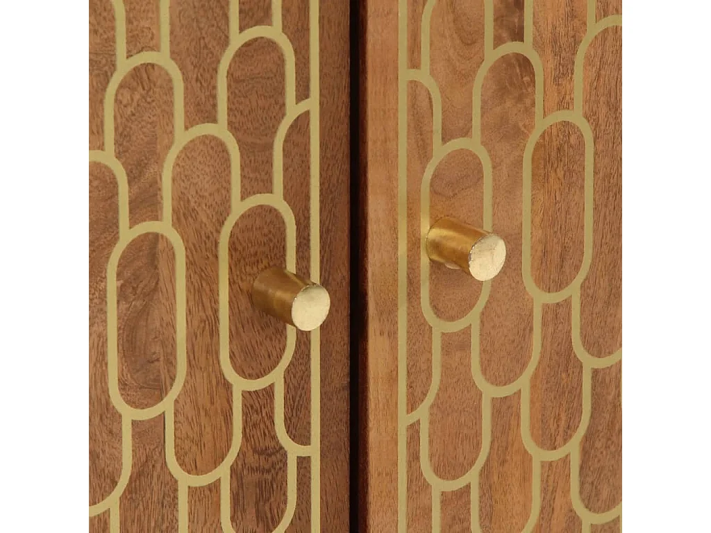 Mueble auxiliar 60x33x75 cm madera maciza de mango