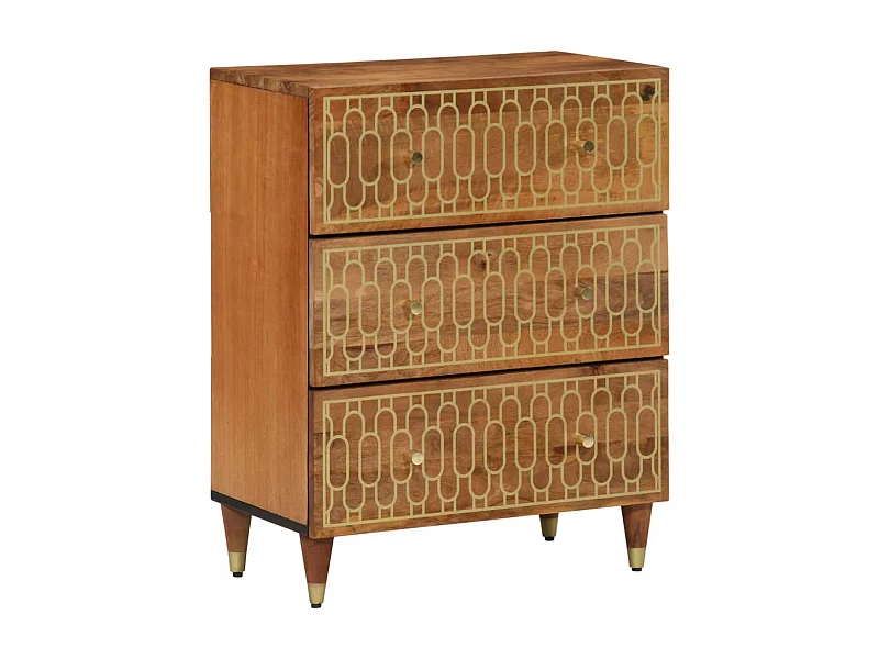 Mueble auxiliar 60x33x75 cm madera maciza de mango