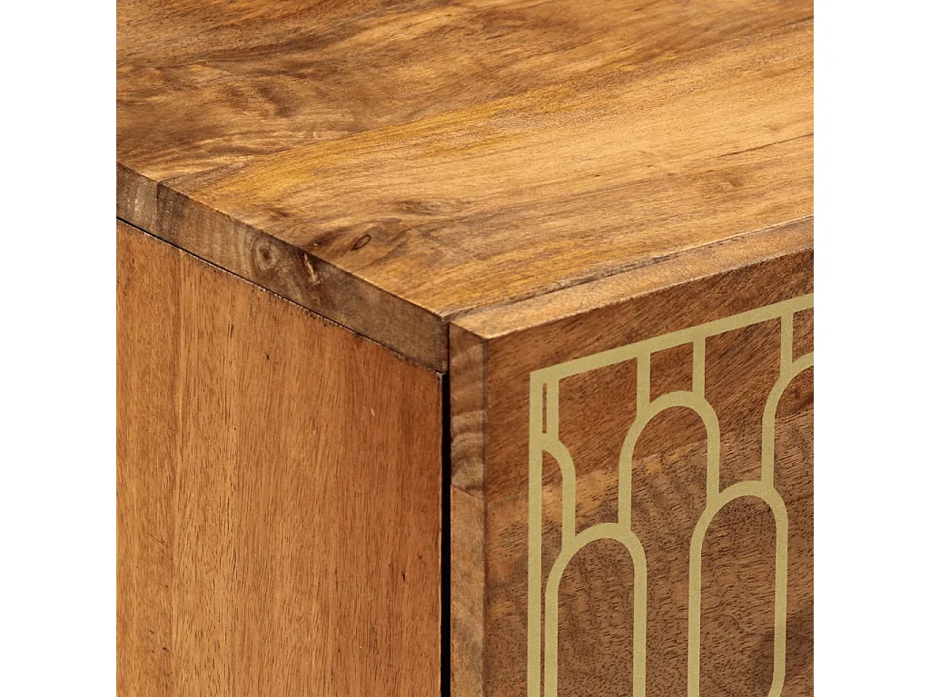 Mueble auxiliar 60x33x75 cm madera maciza de mango