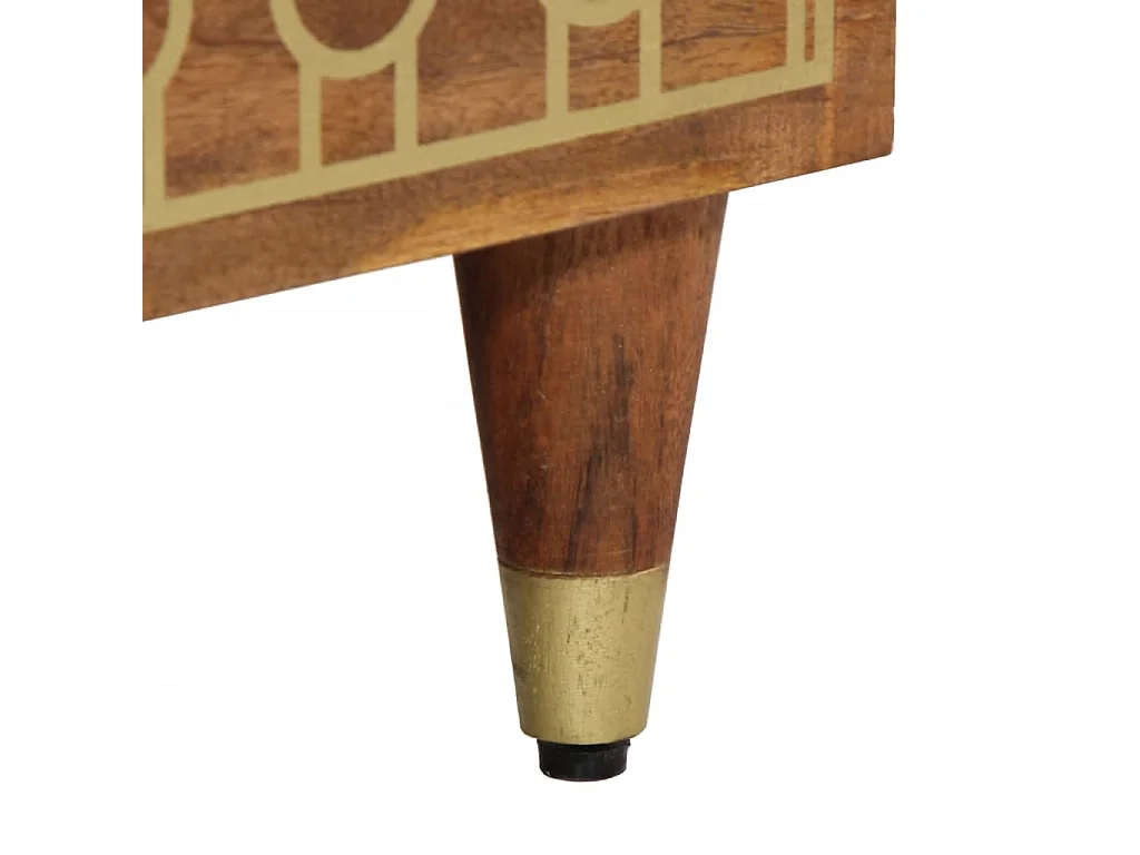 Mueble auxiliar 60x33x75 cm madera maciza de mango