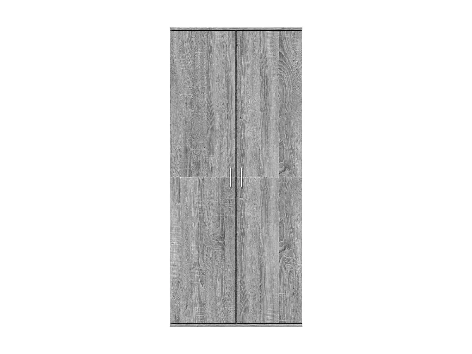 Sonoma hohes Sideboard grau 80x35x180 cm, Holzwerkstoff