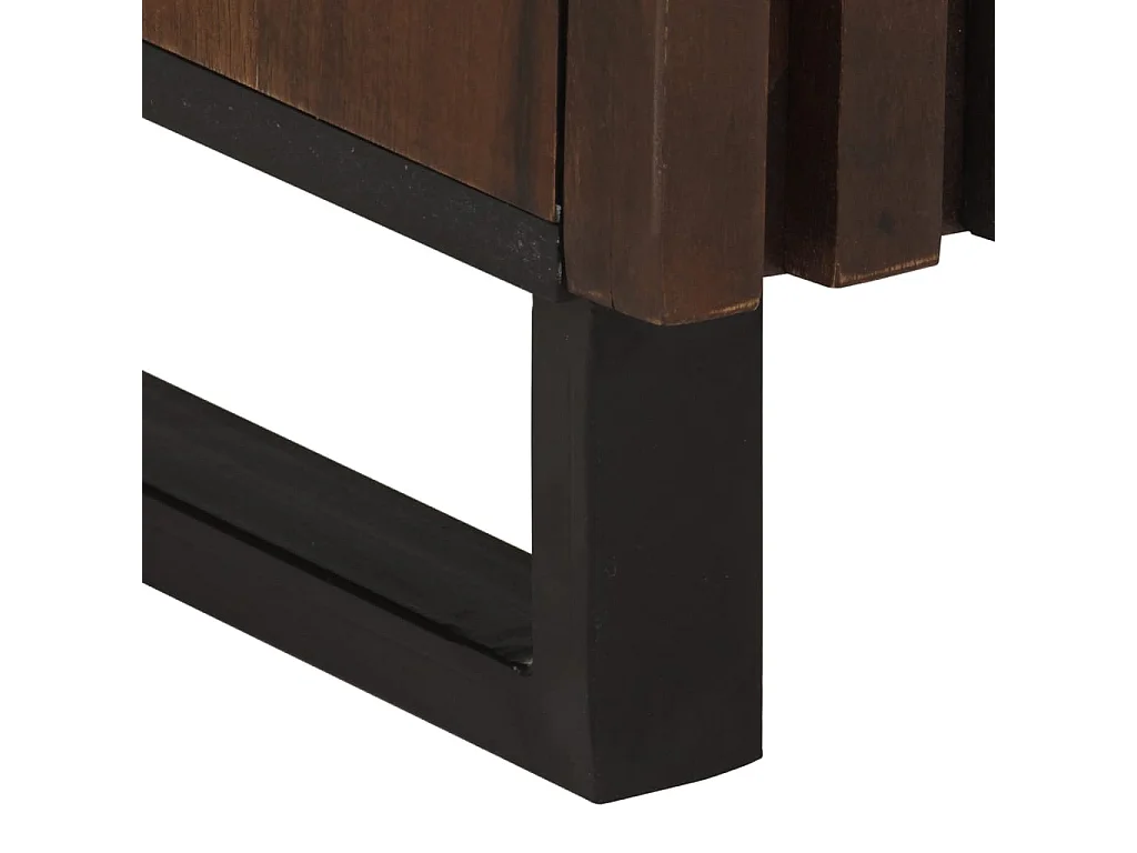 Braunes Sideboard 60x34x75 cm aus massivem Mangoholz