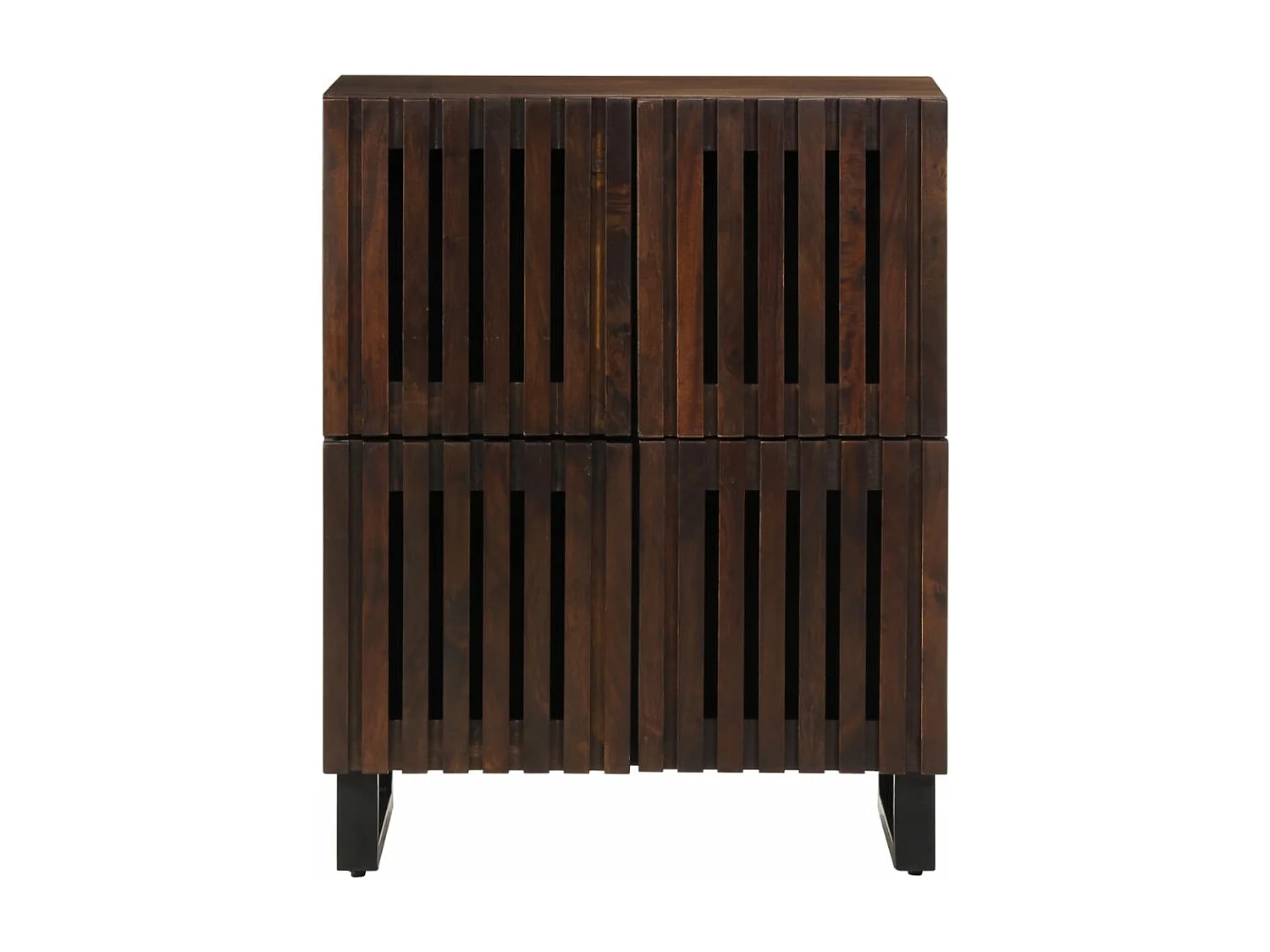 Aparador marrón 60x34x75 cm madera maciza de mango