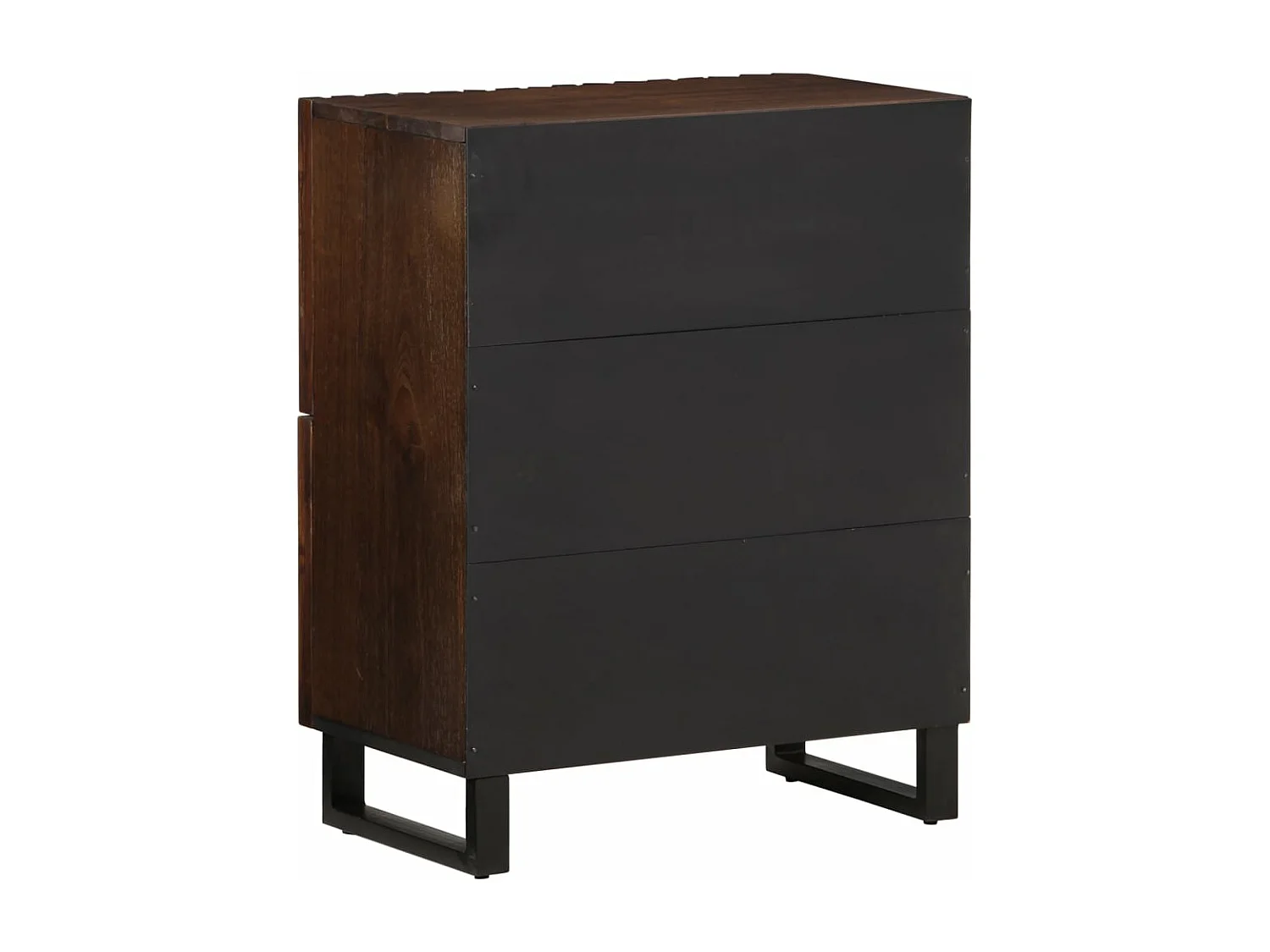 Aparador marrón 60x34x75 cm madera maciza de mango