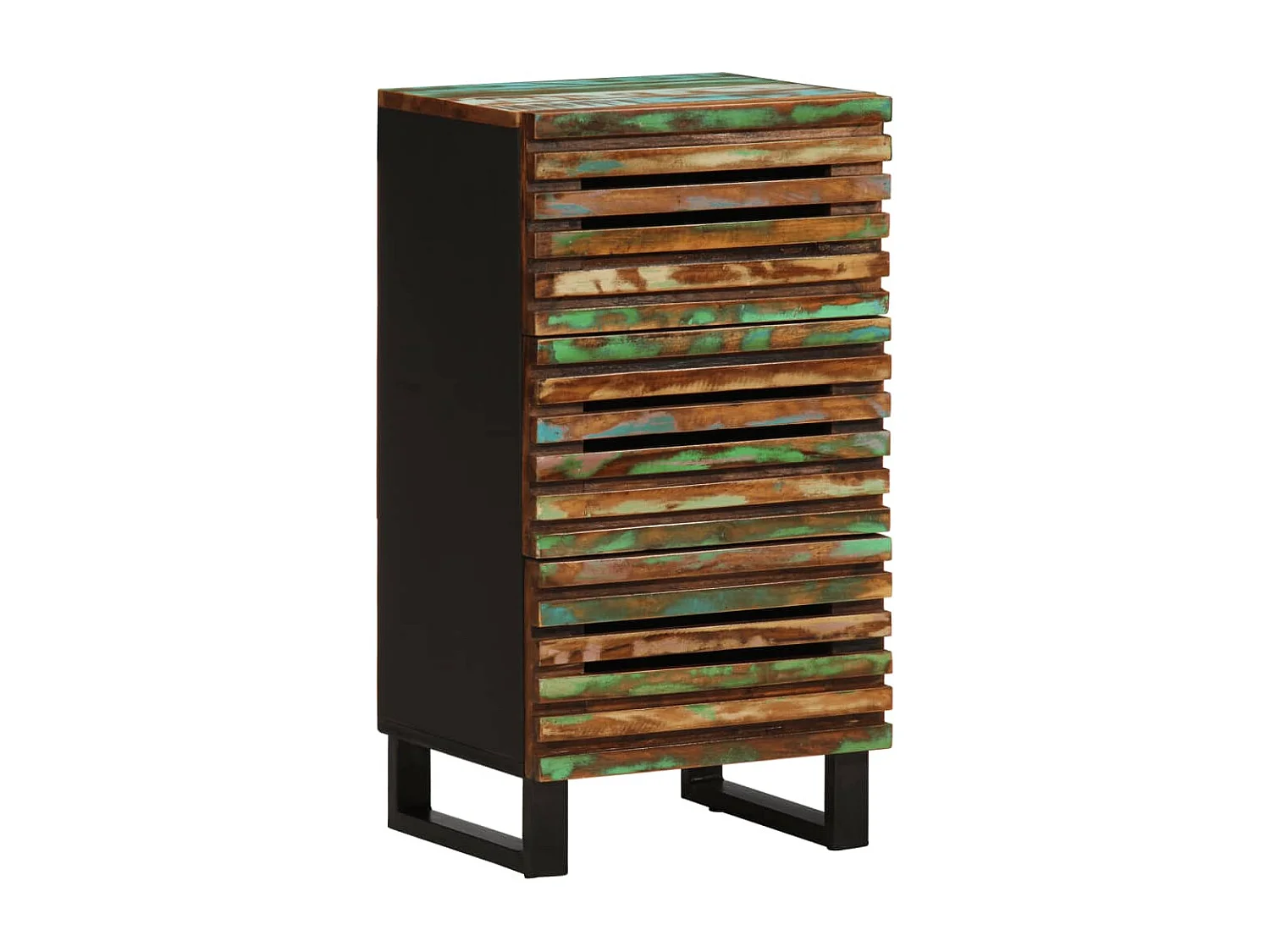 Credenza 40x34x75 cm in legno massello di acacia