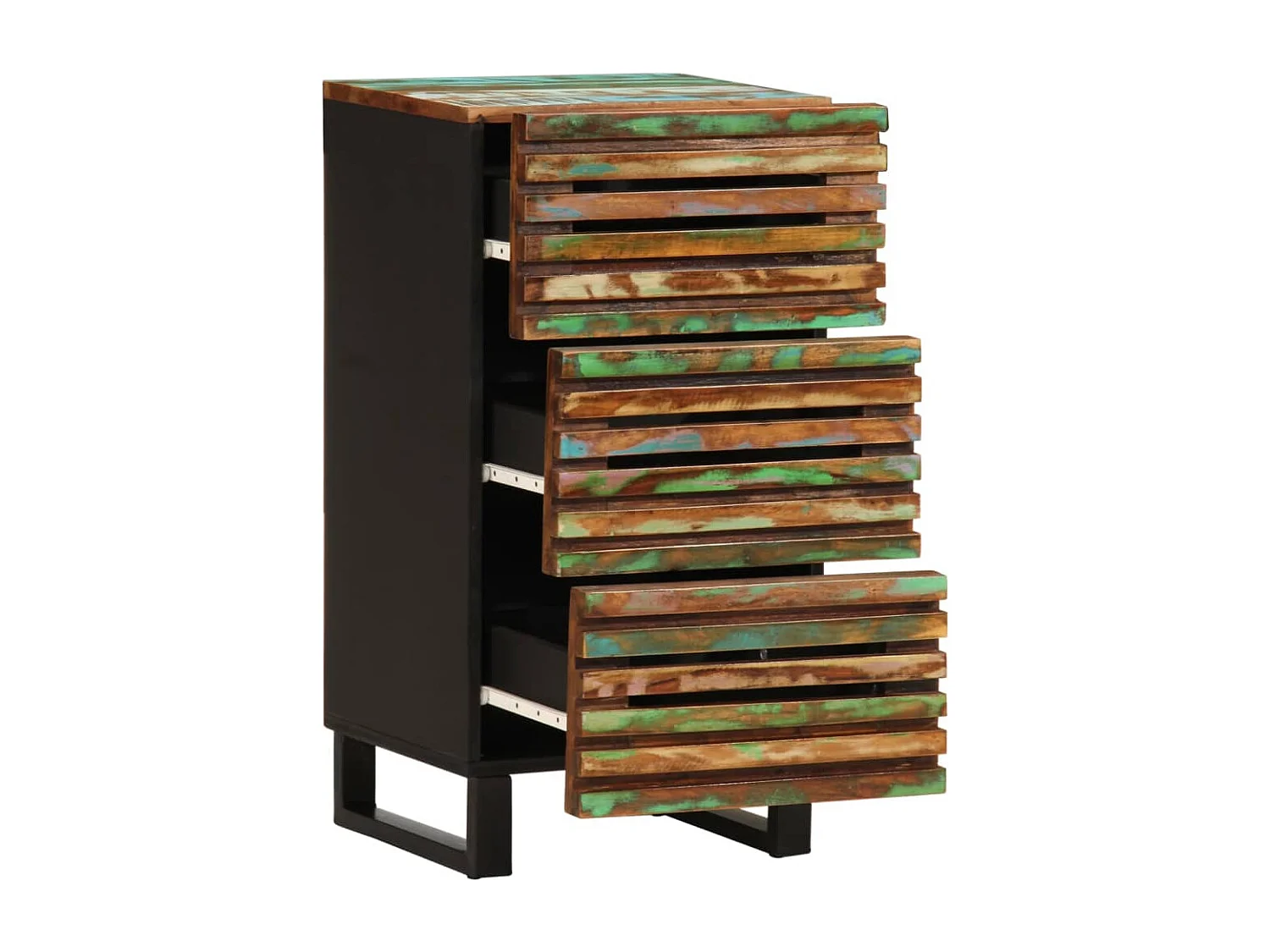 Credenza 40x34x75 cm in legno massello di acacia