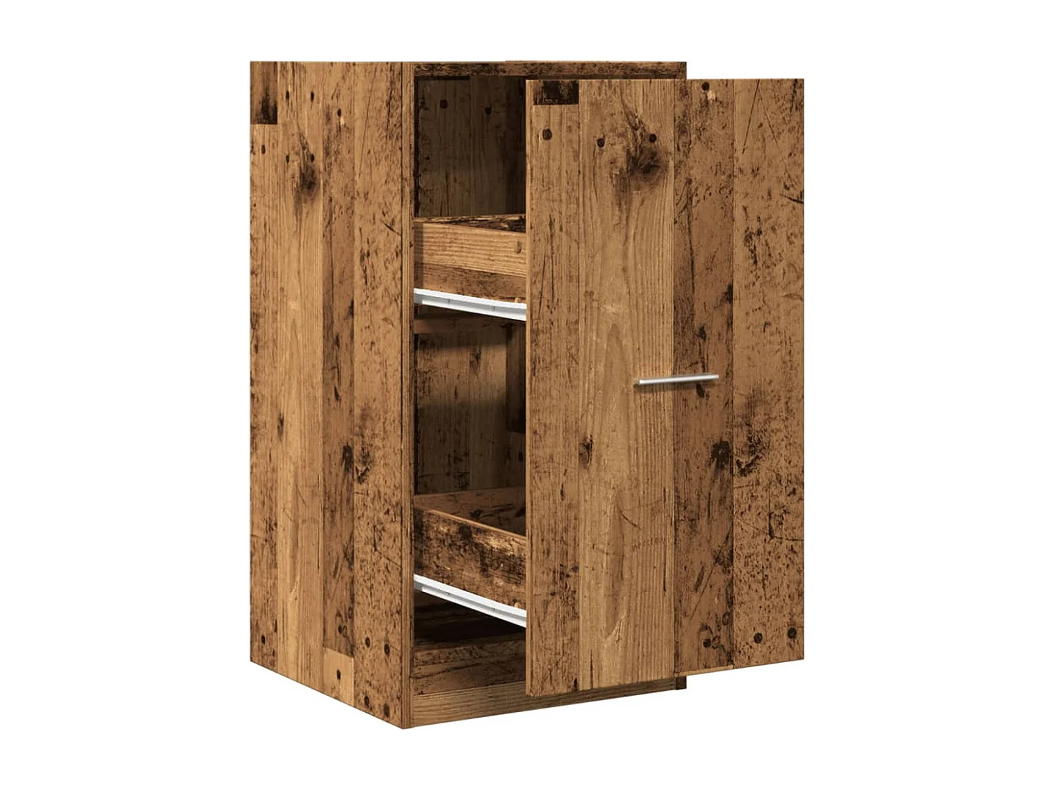Armoire d'apothicaire vieux bois 40x41x77,5cm bois d'ingénierie
