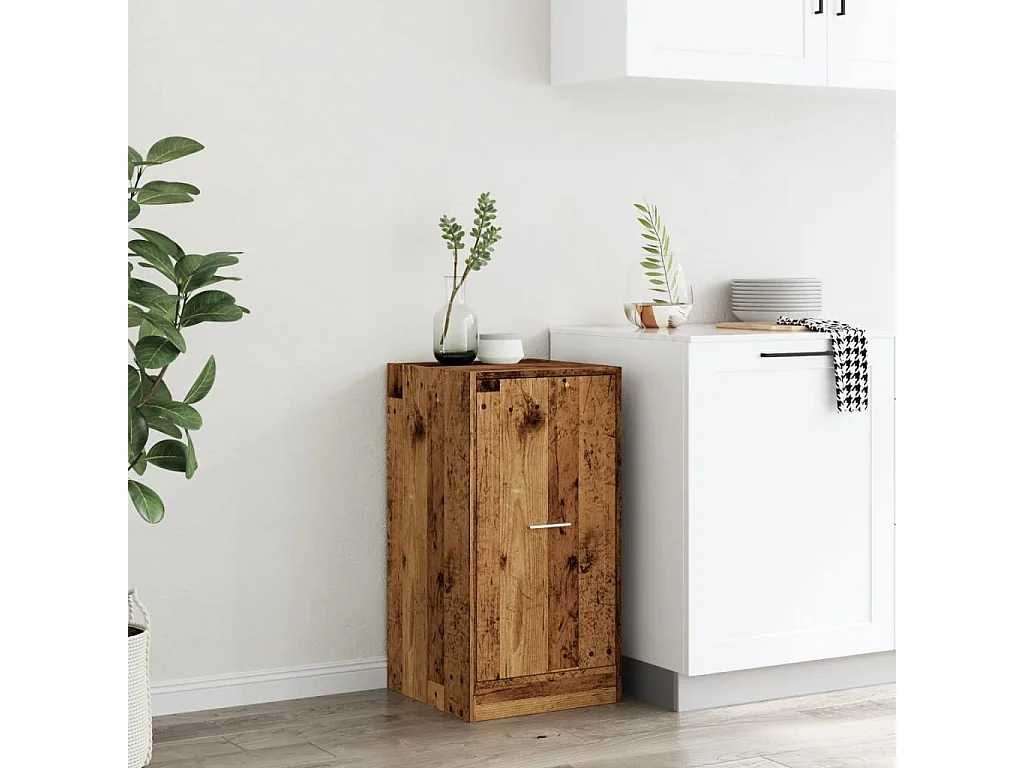 Armoire d'apothicaire vieux bois 40x41x77,5cm bois d'ingénierie