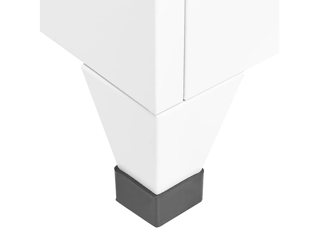 Armadietto spogliatoio Bianco 38x45x180 cm Acciaio