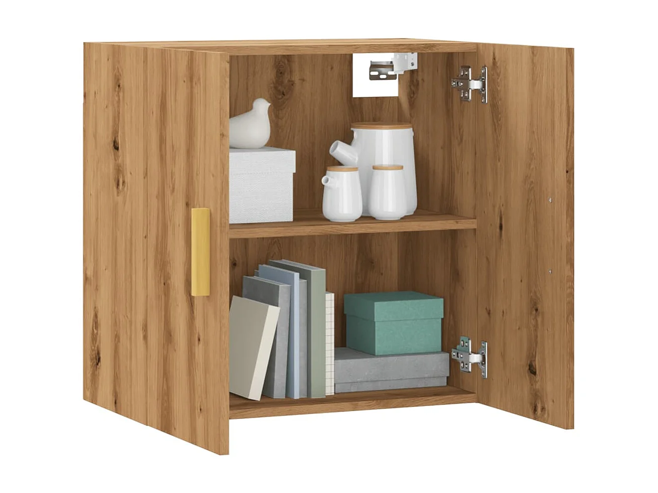 Armoire murale chêne artisanal 60x31x60 cm bois d'ingénierie