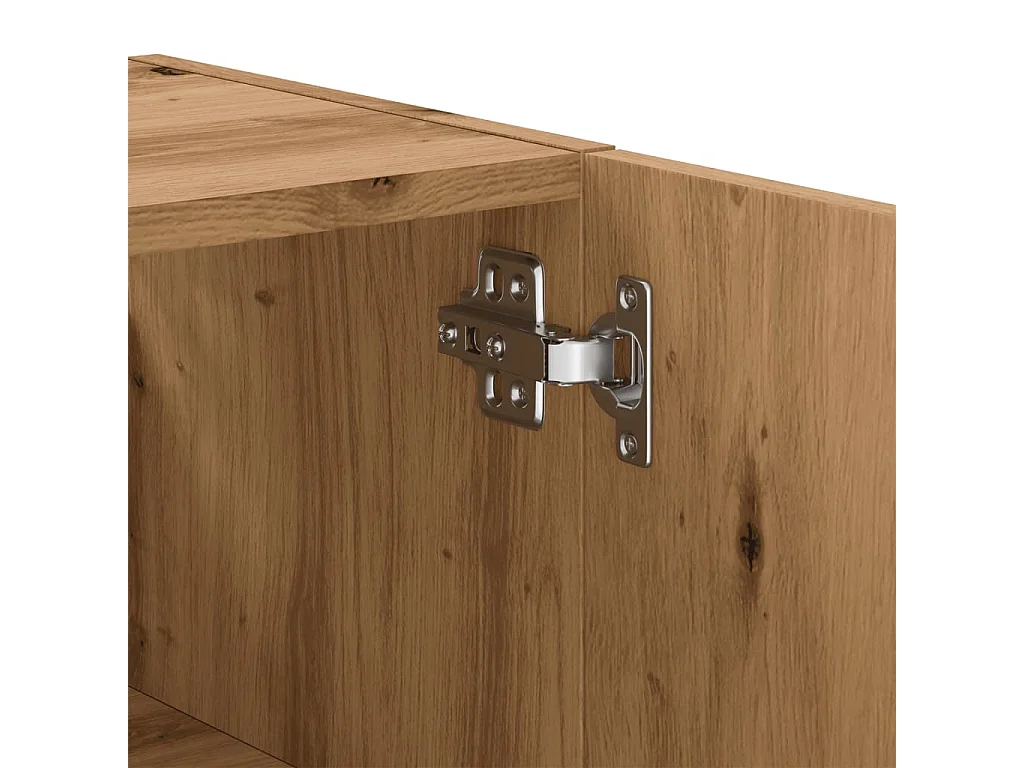 Armoire murale chêne artisanal 60x31x60 cm bois d'ingénierie