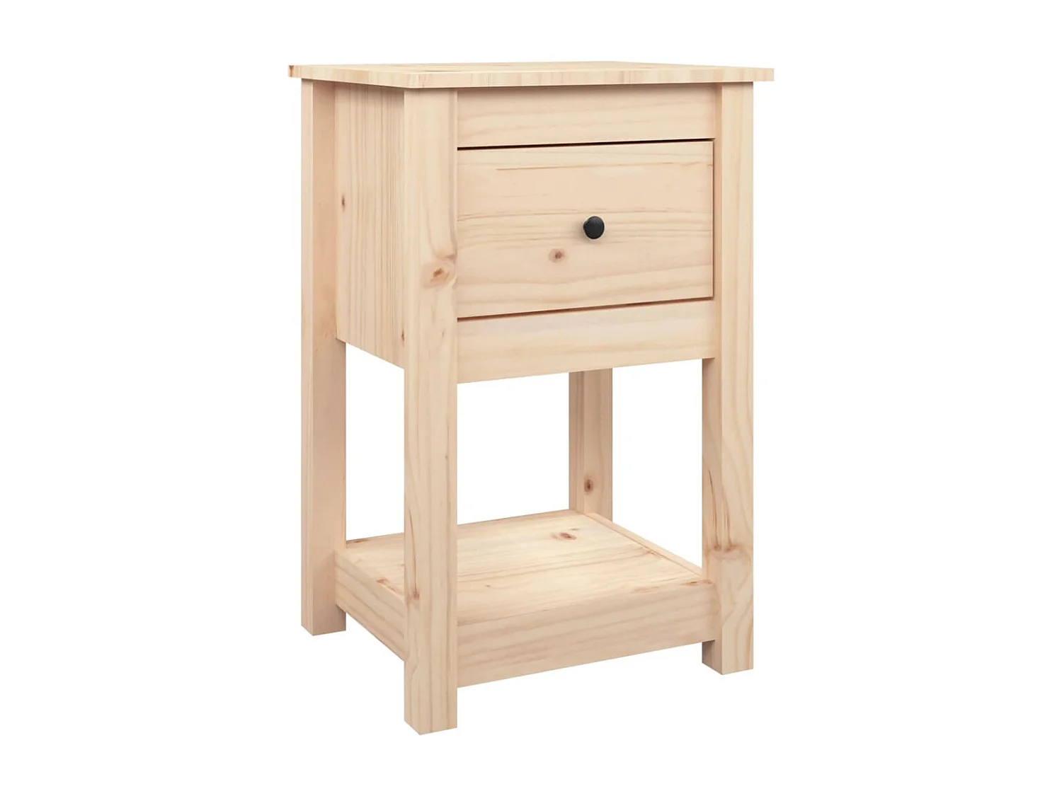 Comodino 40x35x61,5 cm Legno di pino massiccio