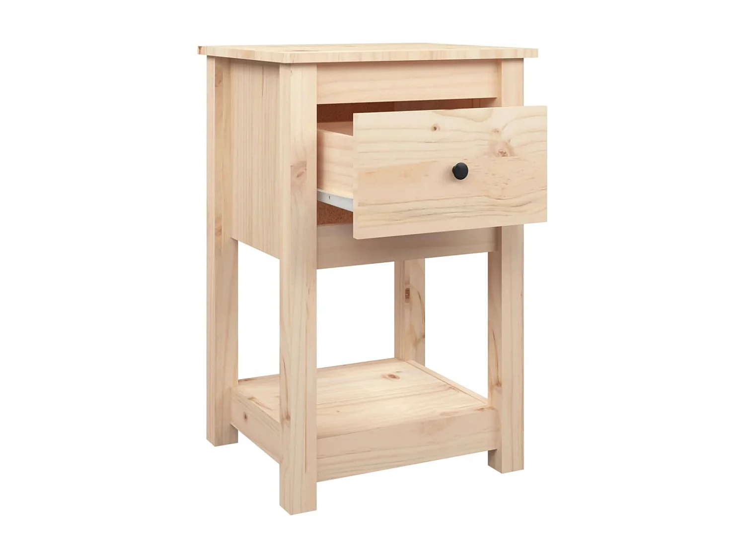 Comodino 40x35x61,5 cm Legno di pino massiccio