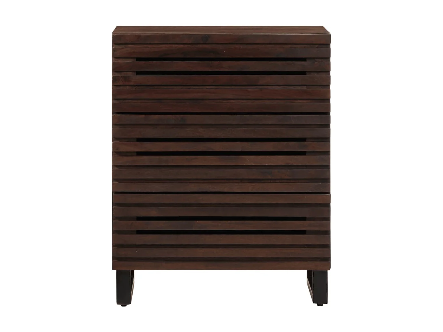 Aparador marrón 60x34x75 cm madera maciza de mango