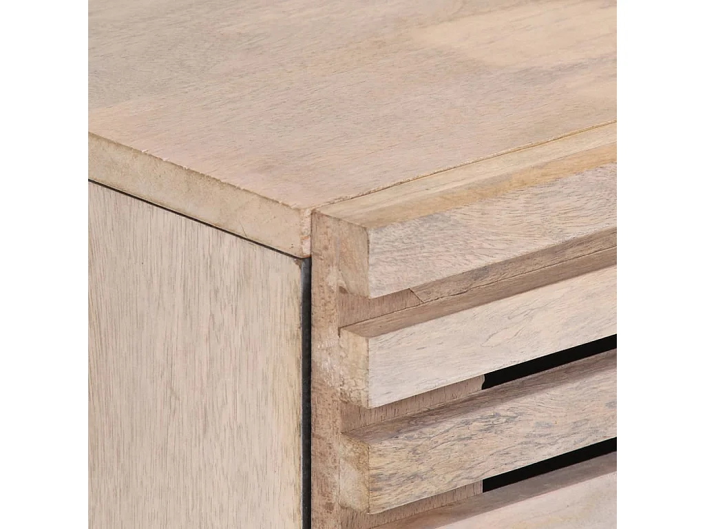 Buffet 40x34x75 cm bois massif de manguier