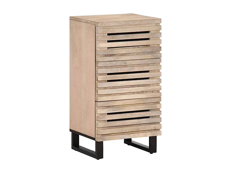 Buffet 40x34x75 cm bois massif de manguier