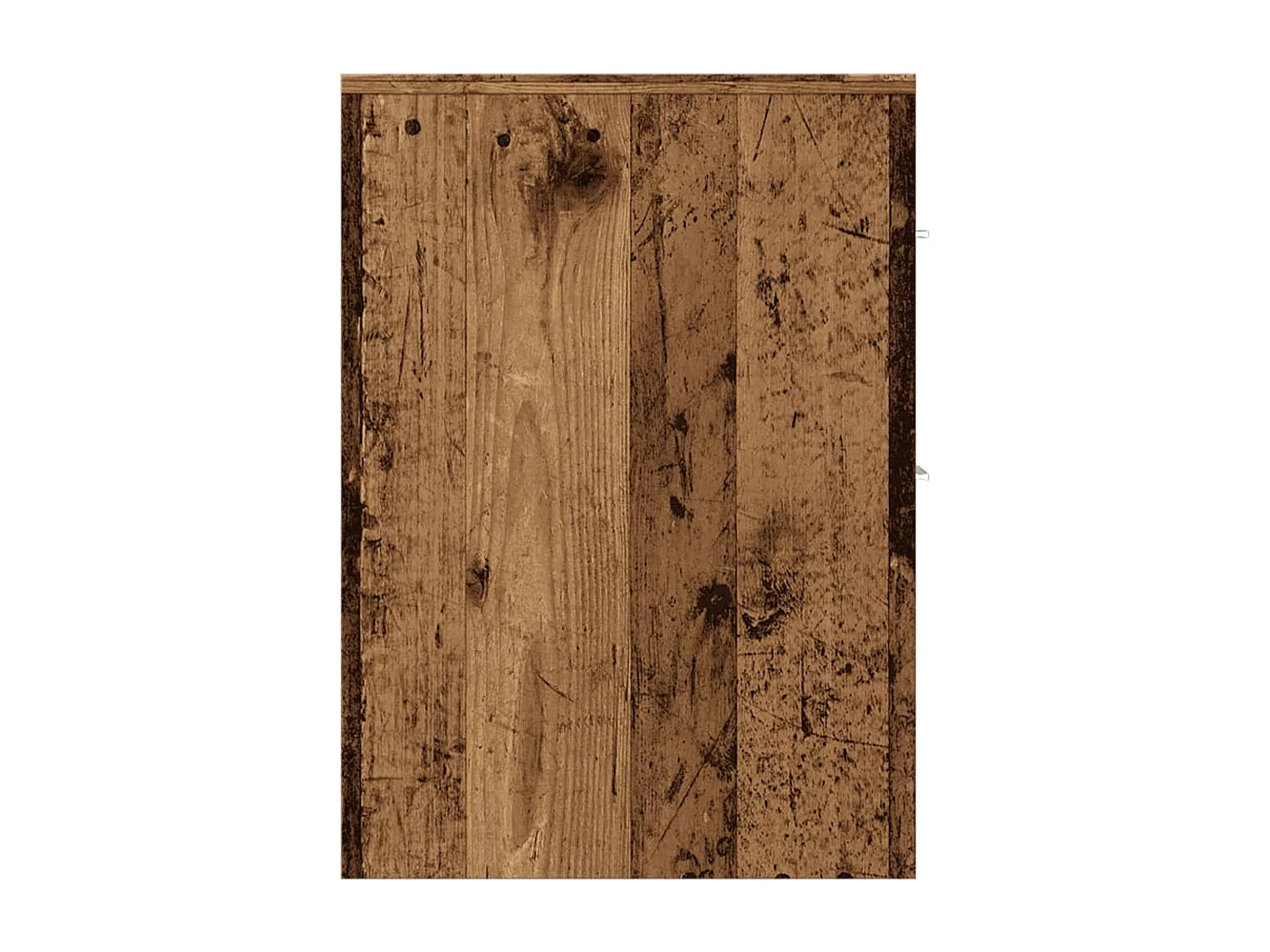 Schmaler Badezimmerschrank mit alten Holzrollen