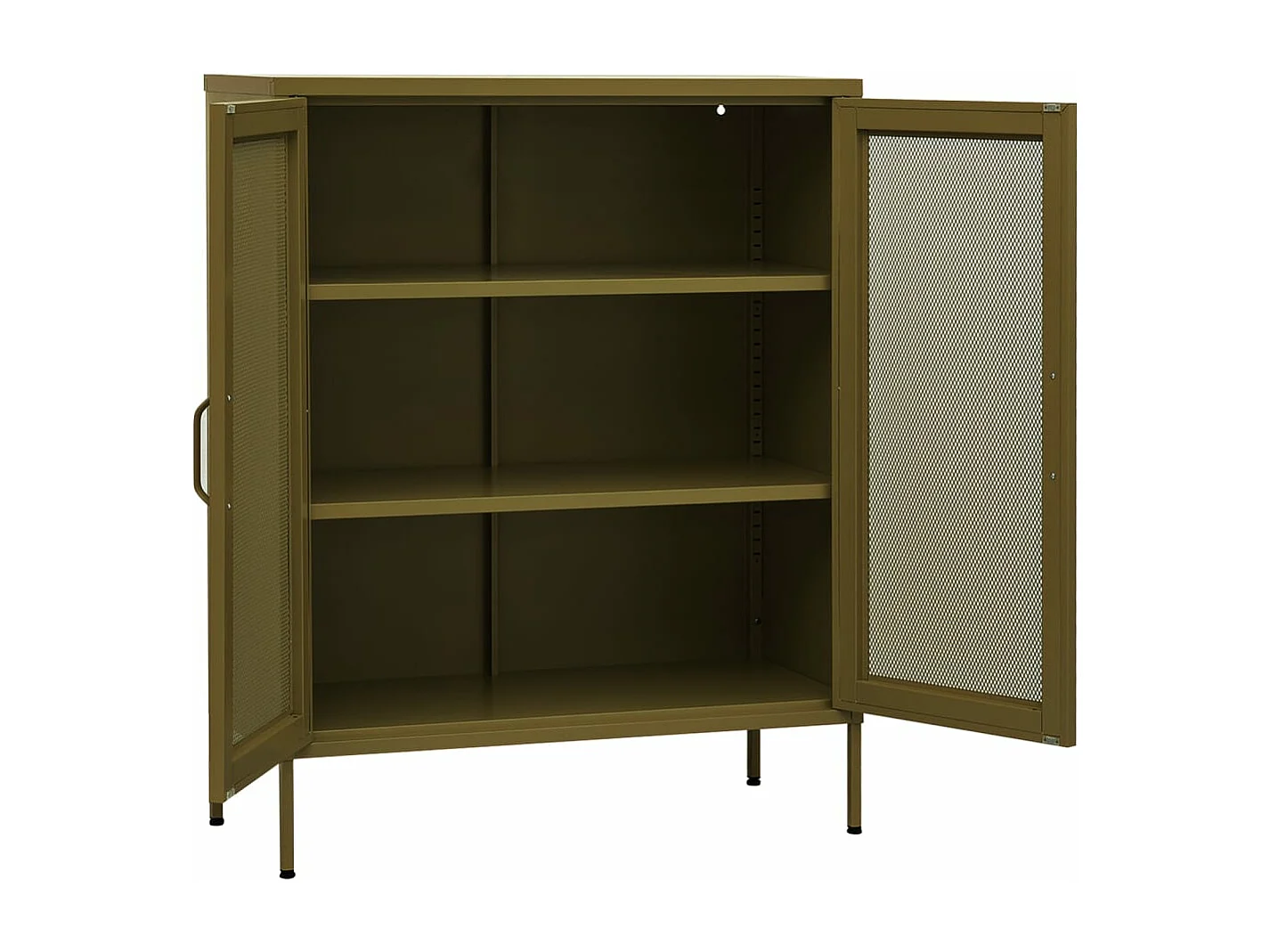 Armoire de rangement Vert olive 80x35x101,5 cm Acier