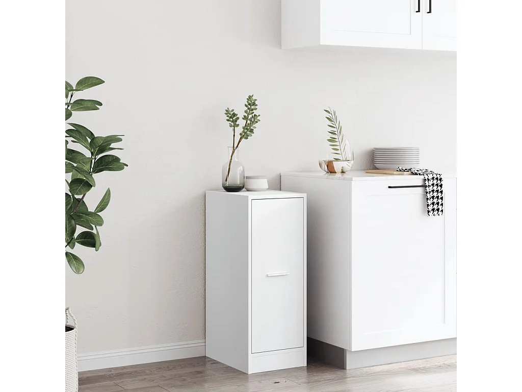 Armoire d'apothicaire blanc 30x41x77,5 cm bois d'ingénierie