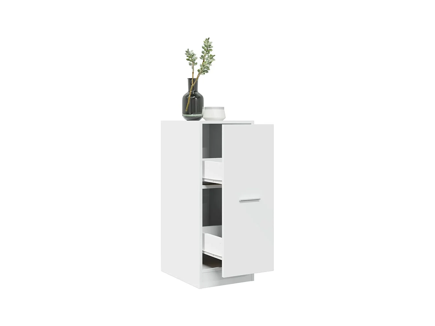 Witte apothekerskast 30x41x77,5 cm samengesteld hout