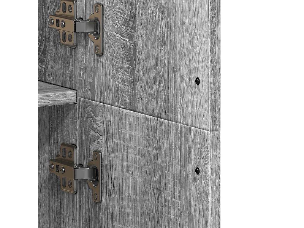 Buffet haut sonoma gris 70x35x180 cm bois d'ingénierie