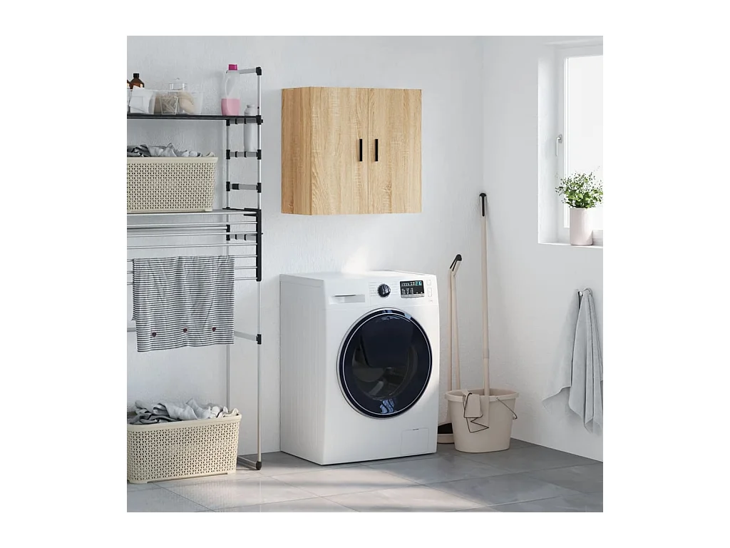 Sonoma eiken wandkast 60x31x60 cm samengesteld hout