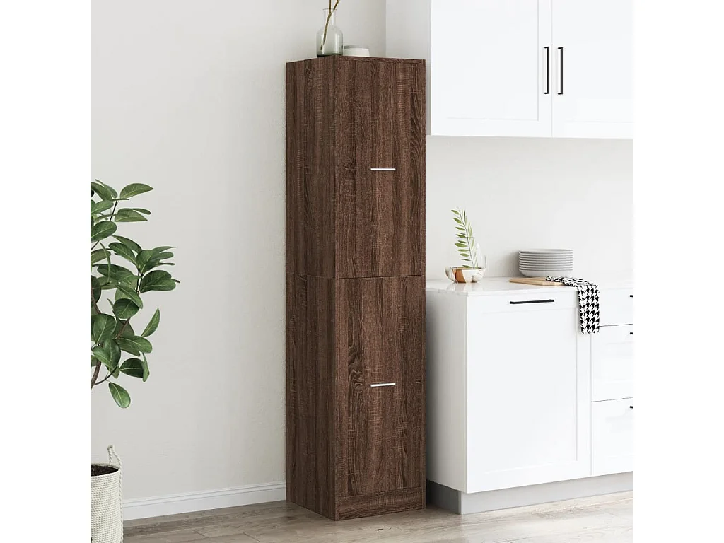 Armoire apothicaire chêne marron 40x41x174,5 cm bois ingénierie