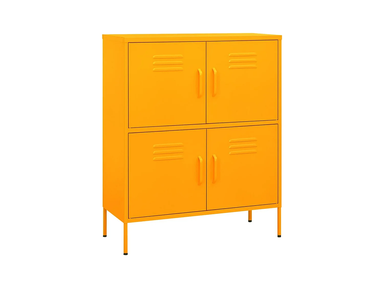 Opbergkast Mosterdgeel 80x35x101,5 cm Staal